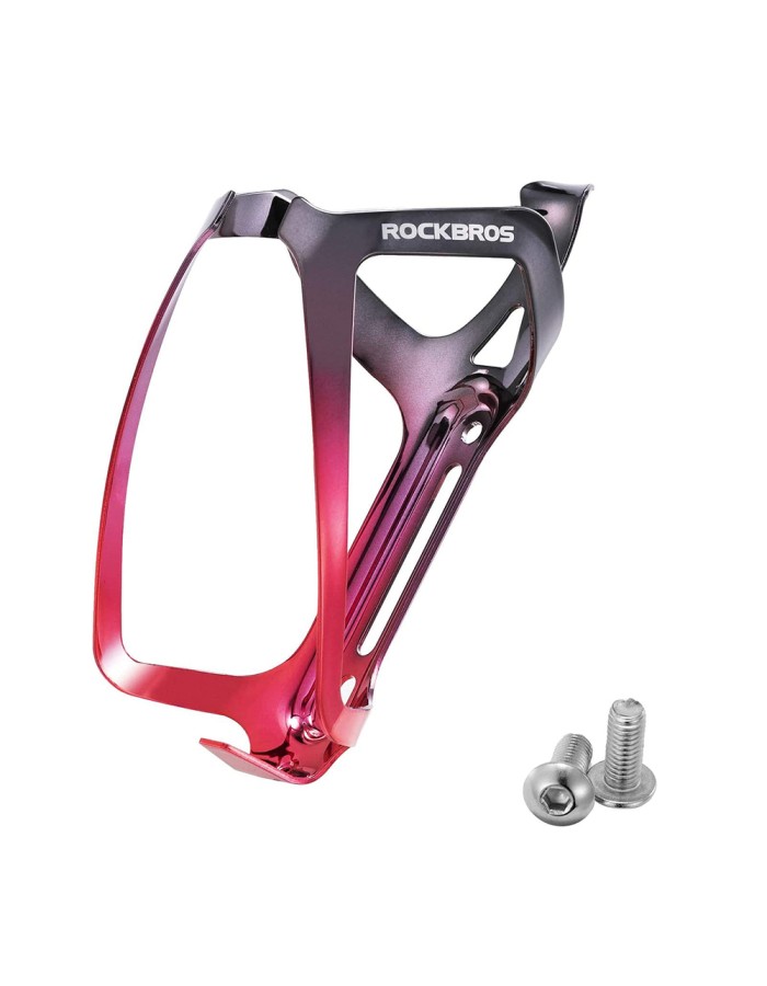 Rockbros RKL02 Aluminum Bottle Cage - Black and Red