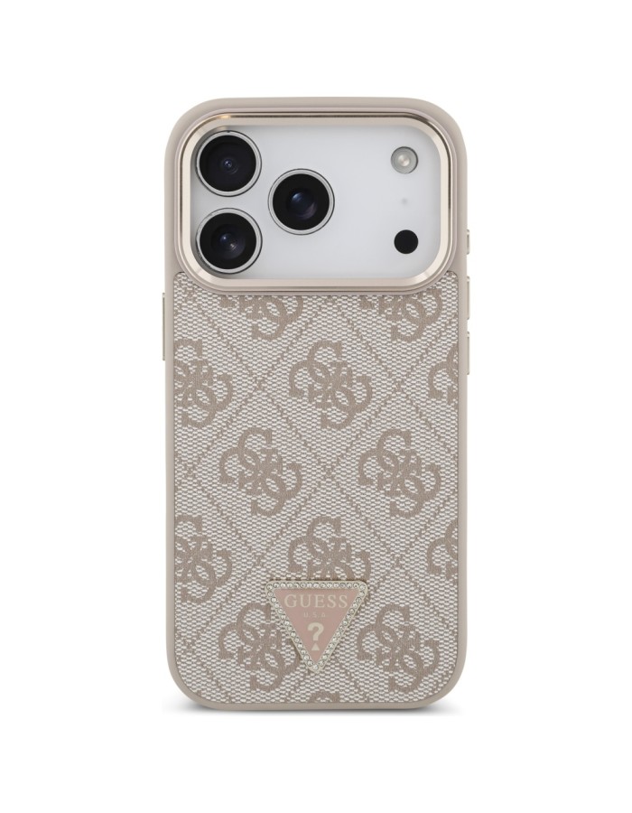 Guess 4G Triangle Logo MagSafe Case for iPhone 17 Pro - Rose Gold Guess 4G Triangle Logo MagSafe Case for iPhone 17 Pro - Rose Gold