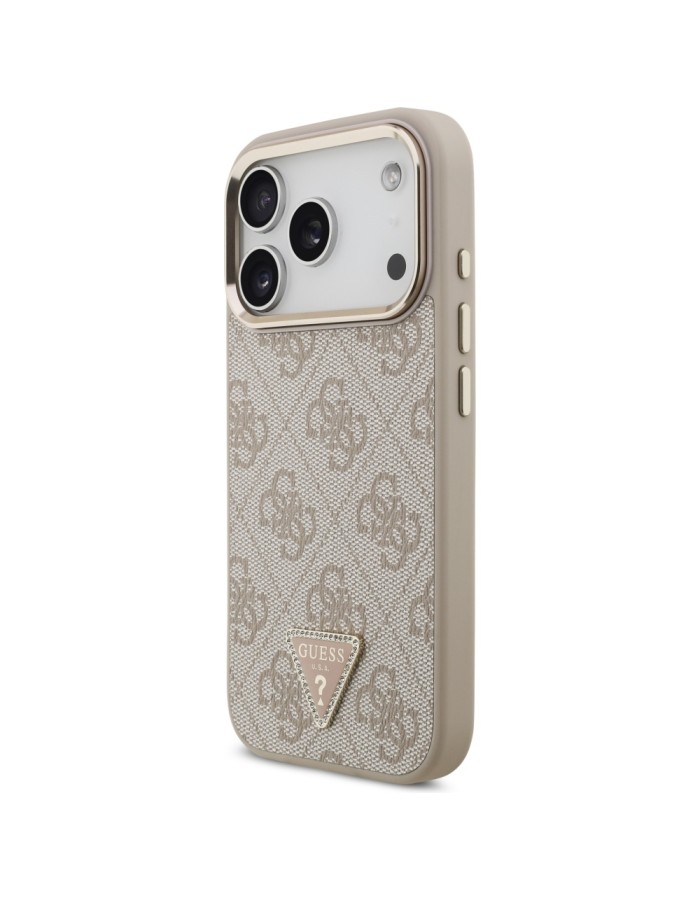 Guess 4G Triangle Logo MagSafe Case for iPhone 17 Pro - Rose Gold Guess 4G Triangle Logo MagSafe Case for iPhone 17 Pro - Rose Gold
