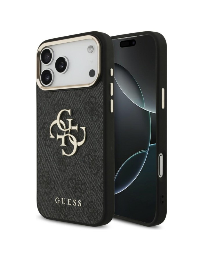 Guess 4G Big 4G Classic Logo Case for iPhone 17 Pro Max / 18 Pro Max - Black and Gold Guess 4G Big 4G Classic Logo Case for iPhone 17 Pro Max / 18 Pro Max - Black and Gold