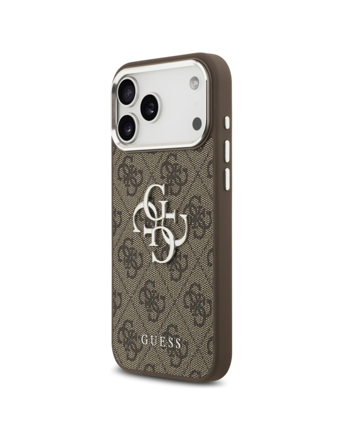 Guess 4G Big 4G Classic Logo Case for iPhone 17 Pro Max Brown - Silver Guess 4G Big 4G Classic Logo Case for iPhone 17 Pro Max Brown - Silver