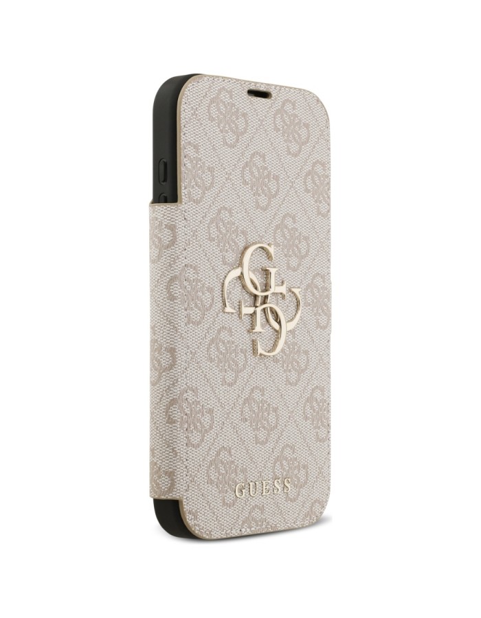 Guess Book 4G Metal Logo Case for iPhone 17 Pro Max - Pink
