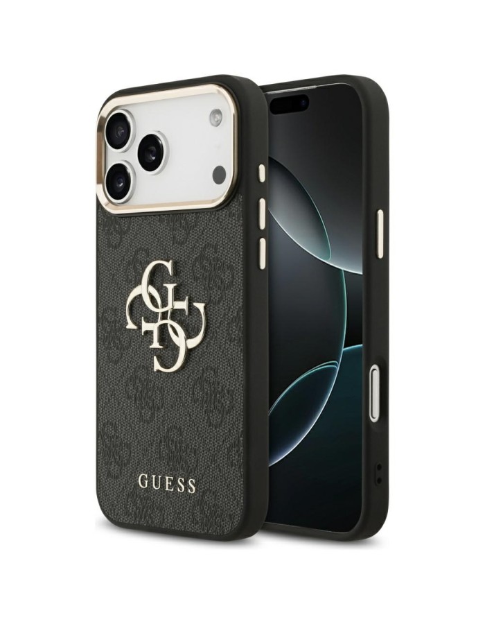 Guess 4G Big 4G Classic Logo Case for iPhone 17 Pro Max - Black and Gold Guess 4G Big 4G Classic Logo Case for iPhone 17 Pro Max - Black and Gold