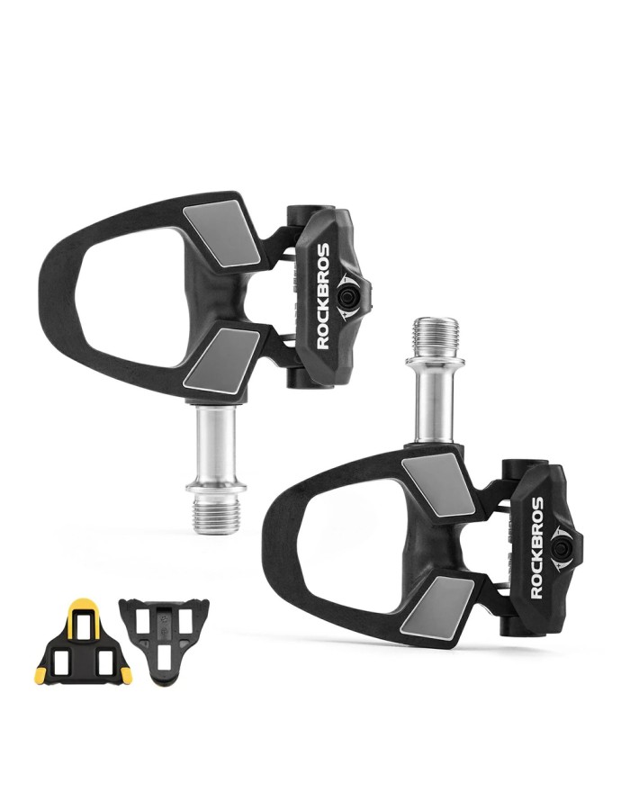Rockbros RD9 SPD Carbon Fiber and Titanium Alloy Pedal Cleats - Black