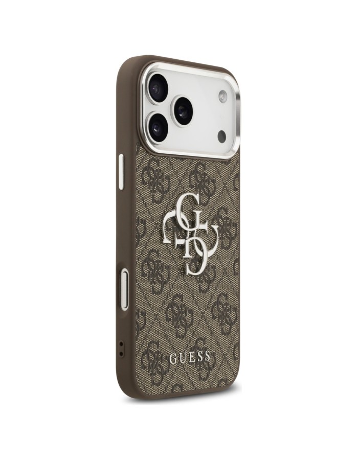 Guess 4G Big 4G Classic Logo Case for iPhone 17 Pro Max Brown - Silver Guess 4G Big 4G Classic Logo Case for iPhone 17 Pro Max Brown - Silver