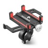 Rockbros 699 Handlebar Clamp Phone Holder - Red Rockbros 699 Handlebar Clamp Phone Holder - Red