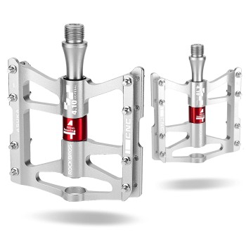 Rockbros JT410 4.10 4 Bearing Bicycle Pedals - Silver