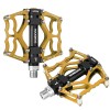 Rockbros JT201012LG 2010-12L Aluminum Platform Bicycle Pedals - Gold Rockbros JT201012LG 2010-12L Aluminum Platform Bicycle Pedals - Gold