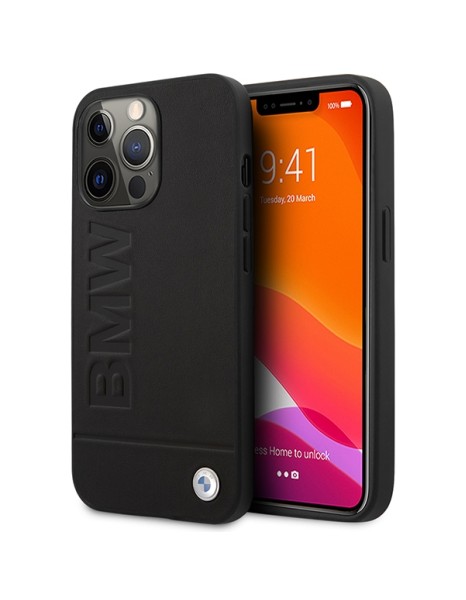 Etui BMW BMHMP14LSLLBK iPhone 14 Pro 6,1" czarny/black hardcase Signature Logo Imprint Magsafe