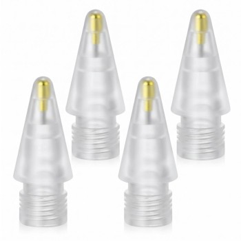 Tech-Protect Stylus Tips 4-Pack Replacement Tips for Apple Pencil - Clear