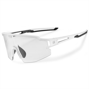 Rockbros Cycling Glasses Photochromic with UV Protection and Corrective Insert - White Rockbros Cycling Glasses Photochromic with UV Protection and Corrective Insert - White