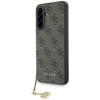 Guess 4G Charms Collection Case for Samsung Galaxy A56 - Brown