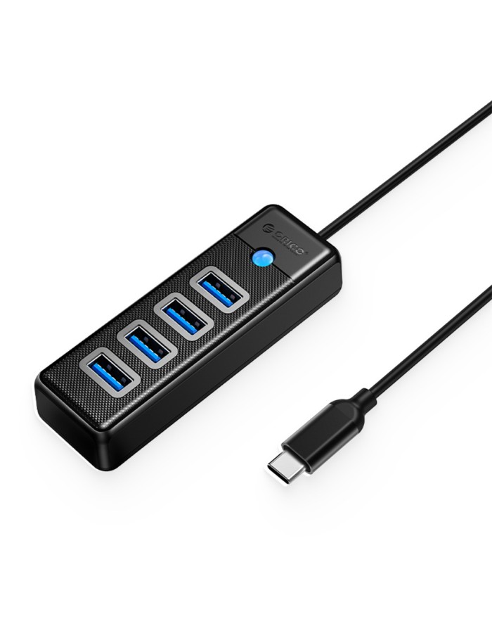 Orico PW4U-C3 USB Hub 4-port USB-A 3.0 1m - black Orico PW4U-C3 USB Hub 4-port USB-A 3.0 1m - black