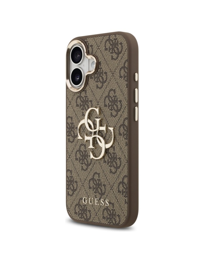 Guess 4G Big 4G Classic Logo Case for iPhone 17 - Brown and Gold