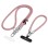 Tech-Protect C10S Crossbody Phone Lanyard (114 cm) + Wrist Strap (31 cm) - Pink Titanium