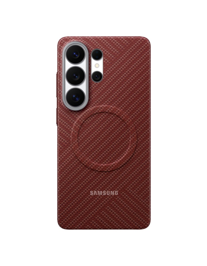Samsung Carbon Magnet Case for Samsung Galaxy S26 Ultra, MagSafe Compatible - Red Samsung Carbon Magnet Case for Samsung Galaxy S26 Ultra, MagSafe Compatible - Red