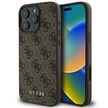 Guess 4G Classic iPhone 16 Pro Max Case - Brown Guess 4G Classic iPhone 16 Pro Max Case - Brown