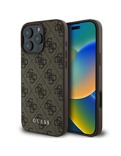 Guess 4G Classic iPhone 16 Pro Max Case - Brown