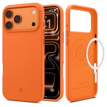 Spigen Silicone Fit Mag MagSafe Case for iPhone 17 Pro Max - Orange Spigen Silicone Fit Mag MagSafe Case for iPhone 17 Pro Max - Orange