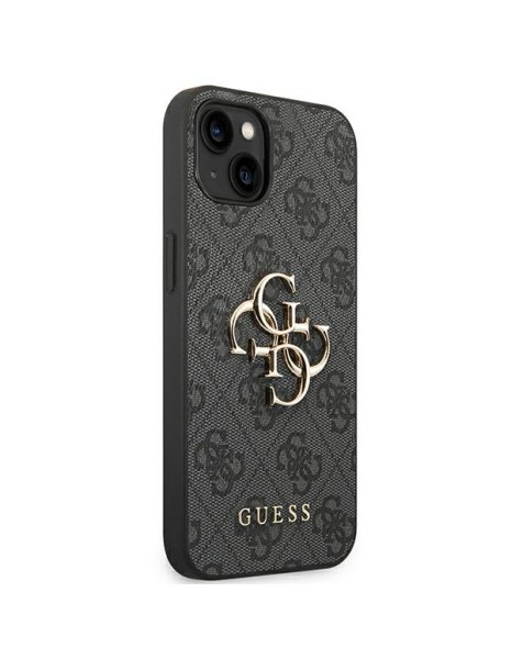 Guess 4G Big Metal Logo iPhone 14 Case - Gray