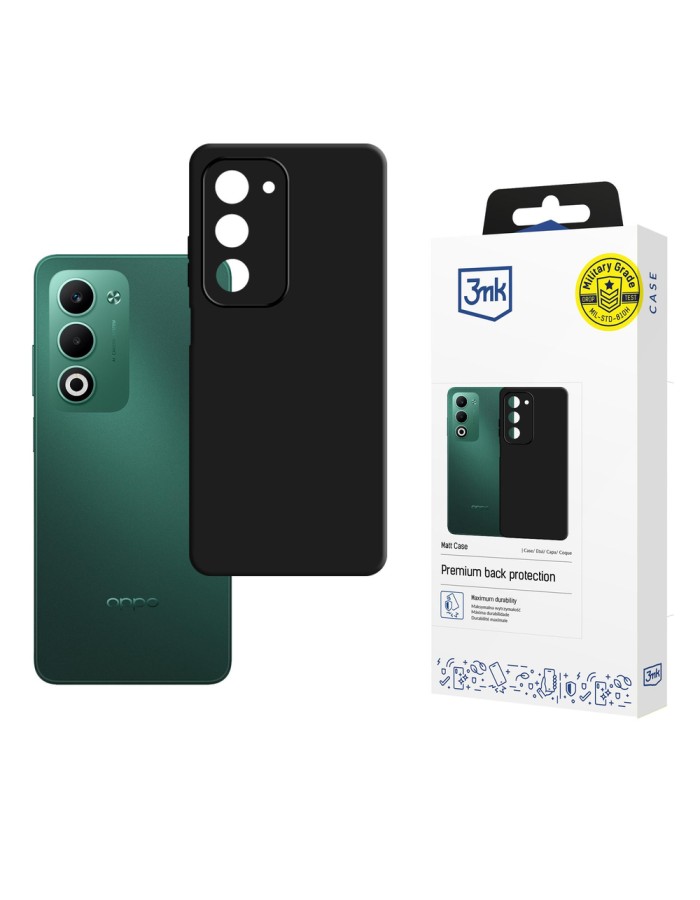3mk Matt Case for Oppo A5 5G - Black