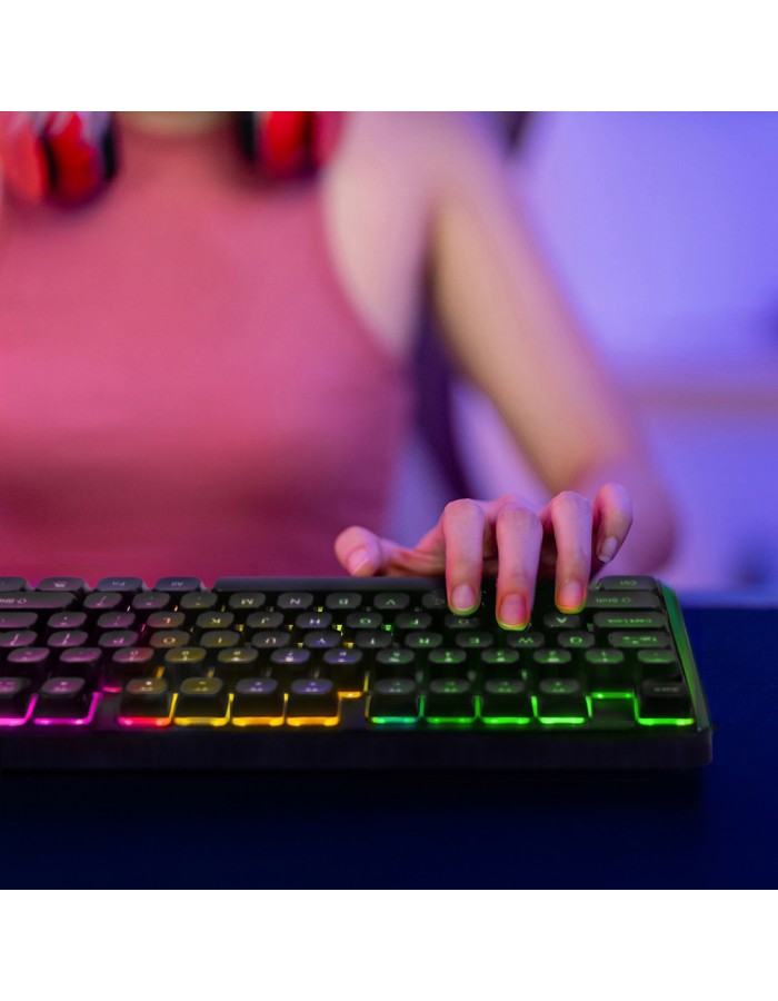 Wozinsky WKG-200 RGB Membrane Gaming Keyboard with Scroll Wheel - Black Wozinsky WKG-200 RGB Membrane Gaming Keyboard with Scroll Wheel - Black