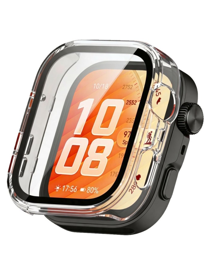 Tech-Protect Defense Case for Huawei Watch Fit 5 Pro - Transparent Tech-Protect Defense Case for Huawei Watch Fit 5 Pro - Transparent