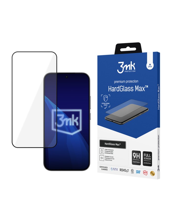 Tempered glass 3mk HardGlass Max Black for Xiaomi 17T Tempered glass 3mk HardGlass Max Black for Xiaomi 17T