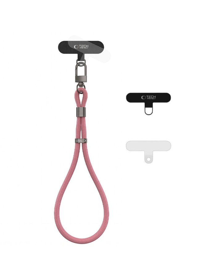 Tech-Protect C11S Rope Wrist Strap for Phone - Pink Tech-Protect C11S Rope Wrist Strap for Phone - Pink