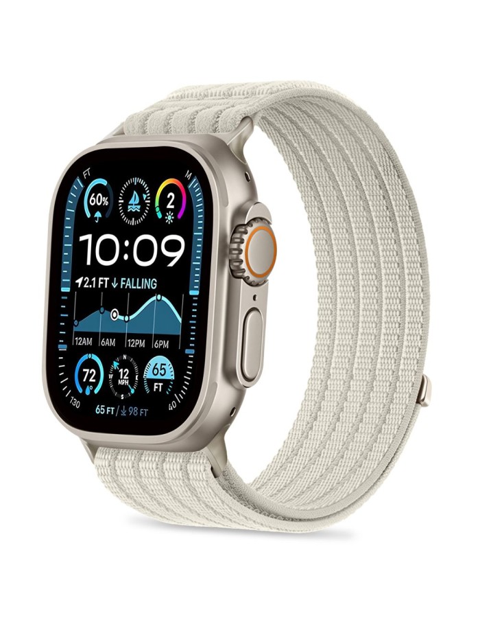 Tech-Protect Nylon Sport Strap for Apple Watch 44 / 45 / 46 / 49 mm - Beige Tech-Protect Nylon Sport Strap for Apple Watch 44 / 45 / 46 / 49 mm - Beige