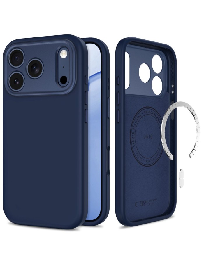 Tech-Protect Uniq MagSafe CC case for iPhone 18 Pro / 17 Pro - navy blue Tech-Protect Uniq MagSafe CC case for iPhone 18 Pro / 17 Pro - navy blue