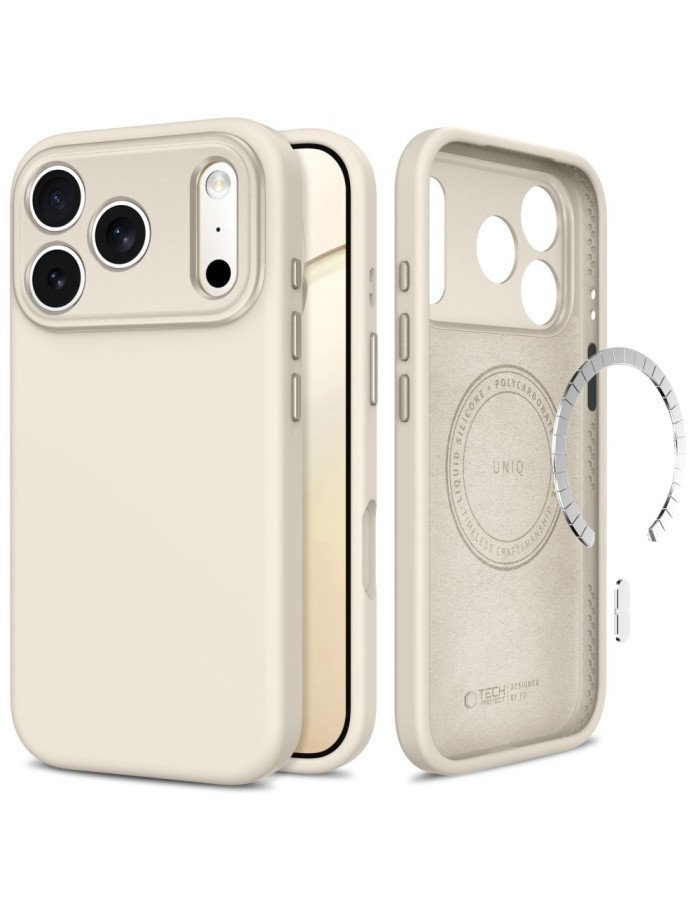Tech-Protect Uniq MagSafe CC Case for iPhone 18 Pro / 17 Pro - Beige Tech-Protect Uniq MagSafe CC Case for iPhone 18 Pro / 17 Pro - Beige