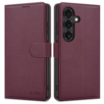 Tech-Protect Wallet Case for Samsung Galaxy S26 FE - Burgundy