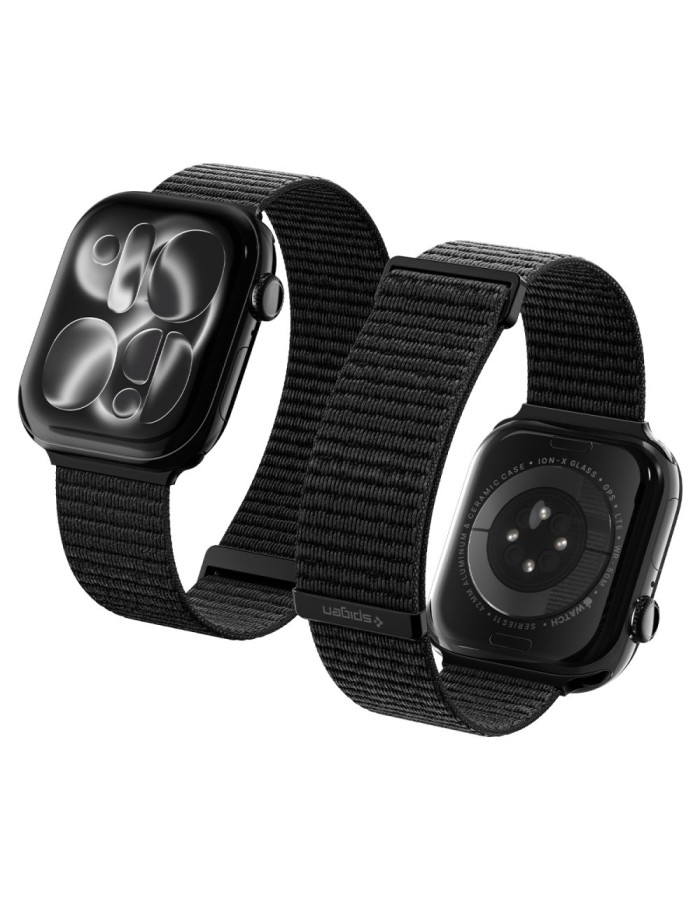 Spigen WBF01 Band for Apple Watch 44 / 45 / 46 / 49 mm - black Spigen WBF01 Band for Apple Watch 44 / 45 / 46 / 49 mm - black