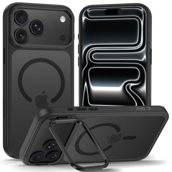 Tech-Protect MagStand MagSafe CC Case for iPhone 18 Pro / 17 Pro - Matte Black