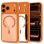 Tech-Protect MagPeak MagSafe CC Case for iPhone 18 Pro / 17 Pro - Transparent Orange