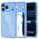 Tech-Protect MagPeak MagSafe CC Case for iPhone 18 Pro Max / 17 Pro Max - Clear Blue