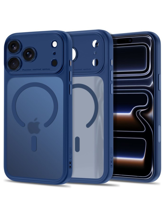 Tech-Protect MagPeak MagSafe CC Case for iPhone 18 Pro Max / 17 Pro Max - Matte Navy Blue Tech-Protect MagPeak MagSafe CC Case for iPhone 18 Pro Max / 17 Pro Max - Matte Navy Blue