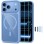 Tech-Protect MagOne CC MagSafe + Tempered Glass 2-Pack Case for iPhone 18 Pro / 17 Pro - Transparent Blue