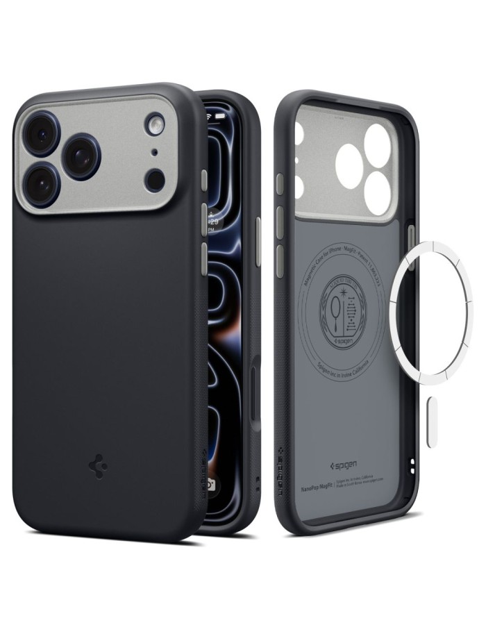 Spigen Nano Pop MagSafe Case for iPhone 18 Pro / 17 Pro - Black Spigen Nano Pop MagSafe Case for iPhone 18 Pro / 17 Pro - Black