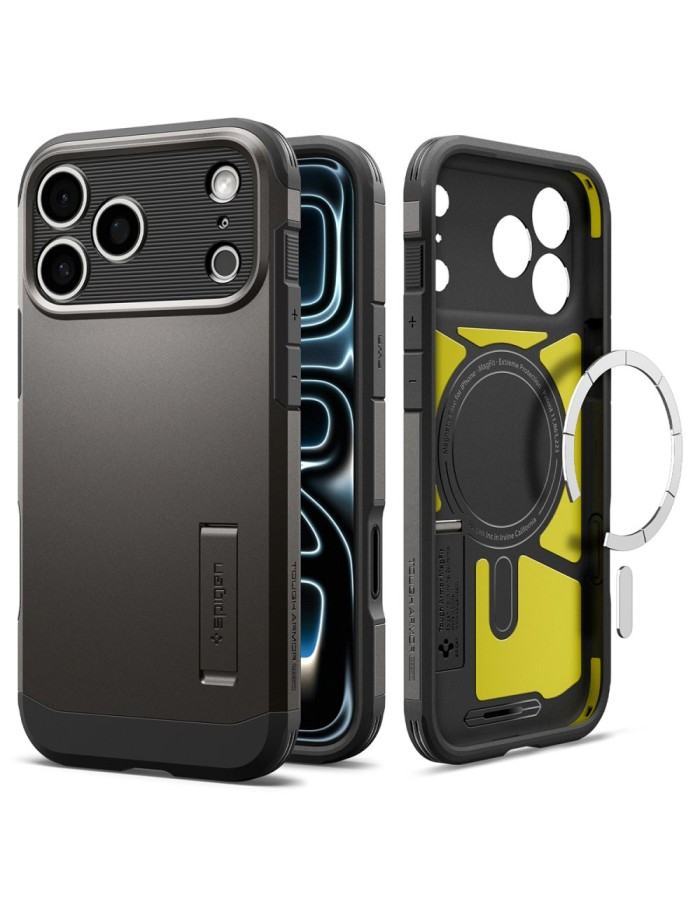 Spigen Tough Armor MagSafe case for iPhone 18 Pro / 17 Pro - black