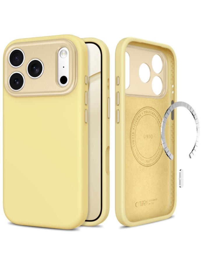 Tech-Protect Uniq MagSafe CC Case for iPhone 18 Pro Max / 17 Pro Max - Yellow Tech-Protect Uniq MagSafe CC Case for iPhone 18 Pro Max / 17 Pro Max - Yellow
