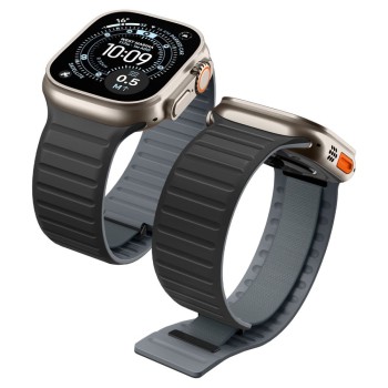 Spigen Athlex Air M Strap for Apple Watch 44 / 45 / 46 / 49 mm - Black and Gray