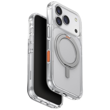 Uniq Swivix 360 Rotating Kickstand Case for iPhone 17 Pro - Transparent