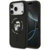 Karl Lagerfeld Silicone Karl&amp;amp;Choupette Ring MagSafe Case for iPhone 18 Pro Max / iPhone 17 Pro Max - Black