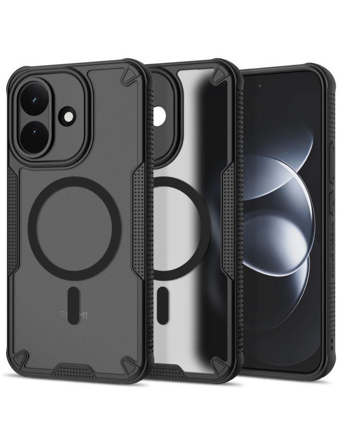 Tech-Protect Rugged Shield MagSafe Case for Xiaomi Redmi Note 17 Pro 5G - Matte Black