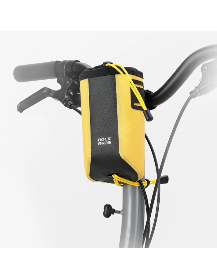 Rockbros AS-162 Waterproof Handlebar Bottle Bag - Yellow Rockbros AS-162 Waterproof Handlebar Bottle Bag - Yellow