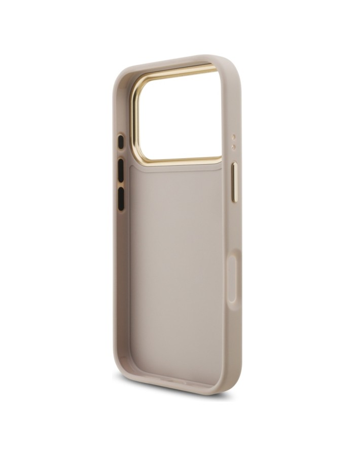 Guess 4G Big 4G Classic Logo Big Strap Metal Buttons Case for iPhone 17 Pro - Pink Guess 4G Big 4G Classic Logo Big Strap Metal Buttons Case for iPhone 17 Pro - Pink