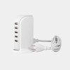 Dudao 5x USB charger with built-in EU power cable white (A5EU) Dudao 5x USB charger with built-in EU power cable white (A5EU)