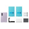 Samsung Silicone Magnet Case for Samsung Galaxy Z Fold 8 compatible with MagSafe + 2 anti-reflective films - purple